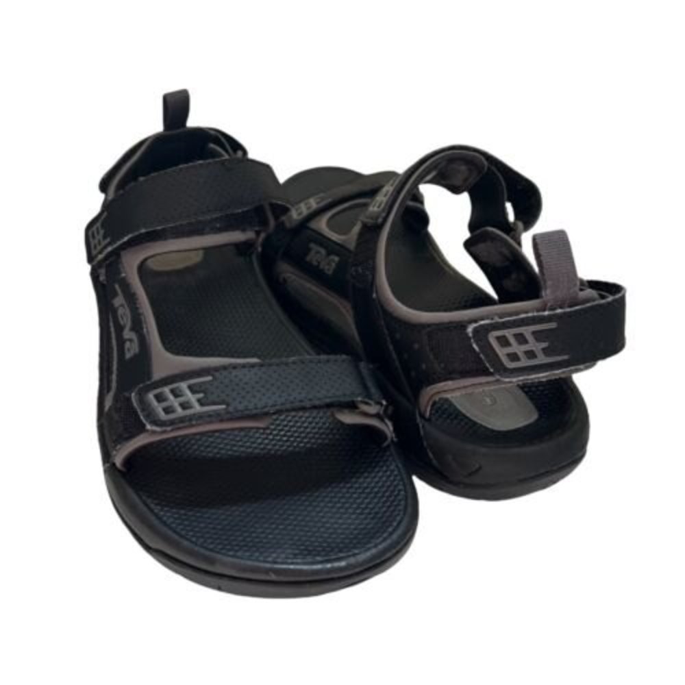 Teva Minam Mens Size 8 Black Hiking Waterproof Outdoor Sandals
